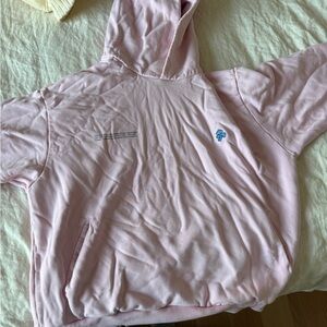 Pangaia Pink Hoodie with Embroidered Logo